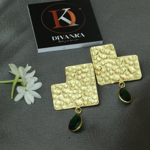 Radiant Earth Earrings 18K Gold Plated