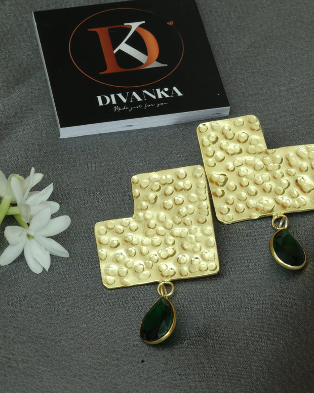 Radiant Earth Earrings 18K Gold Plated