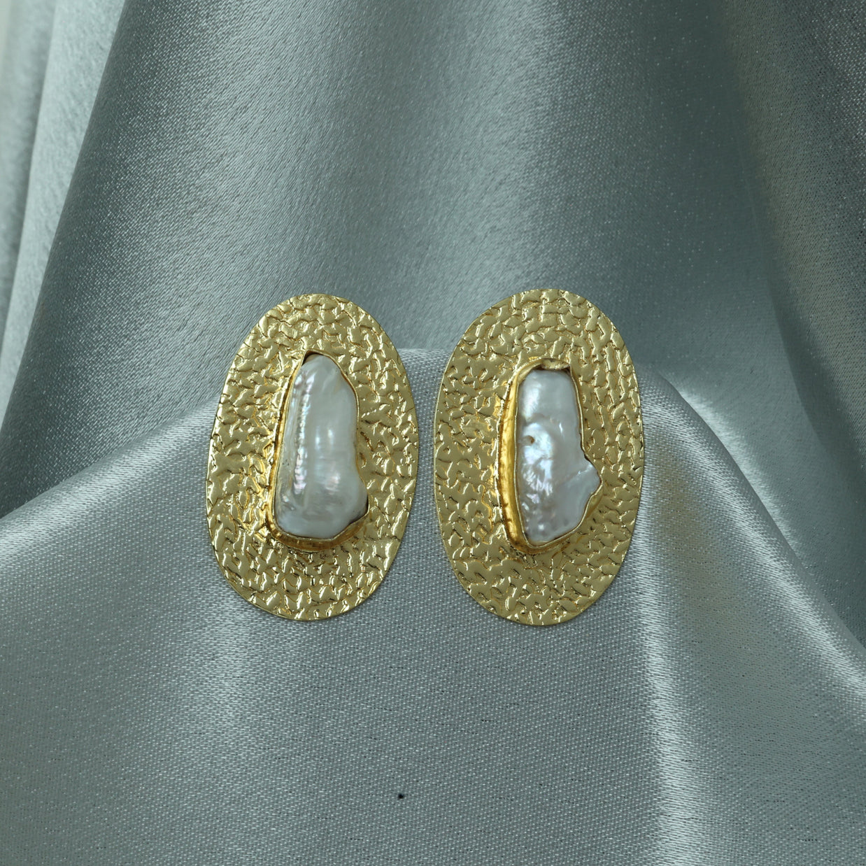 Golden Tide Realperal Earrings 18K Gold Plated