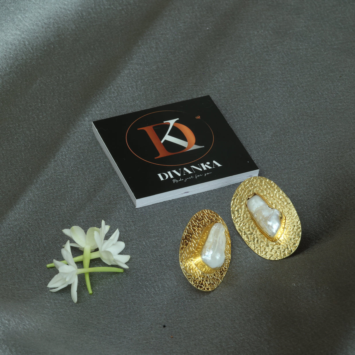 Golden Tide Realperal Earrings 18K Gold Plated