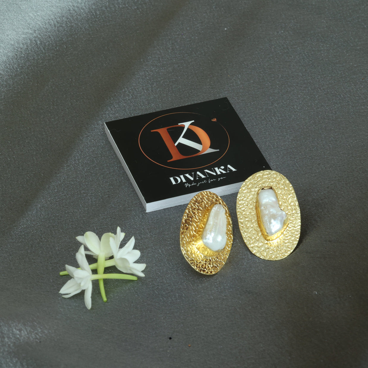 Golden Tide Realperal Earrings 18K Gold Plated