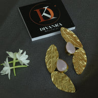 Rosy Canopy Earrings 18K Gold Plated