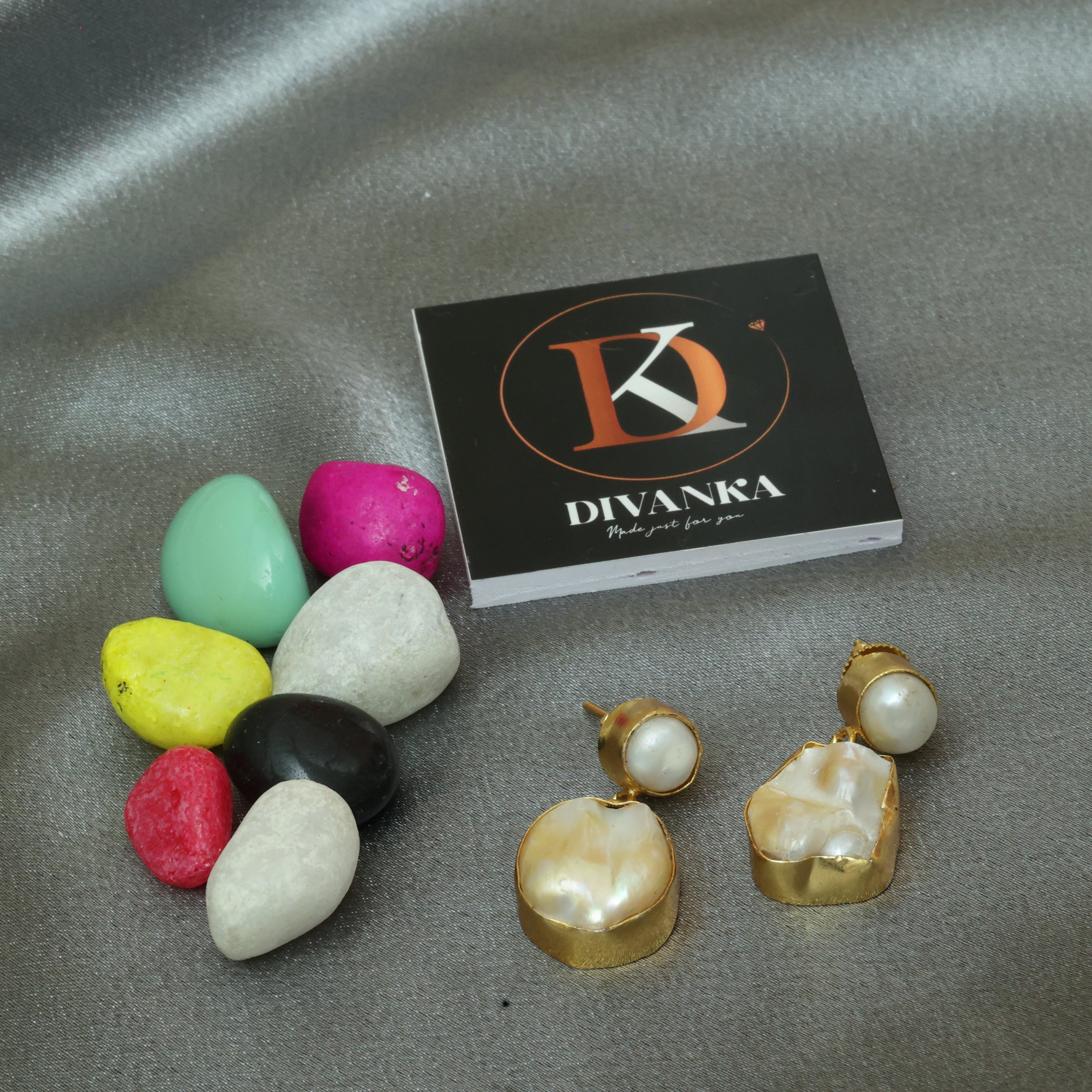 Moonlit Charm Real Pearl Earrings 18K Gold Plated