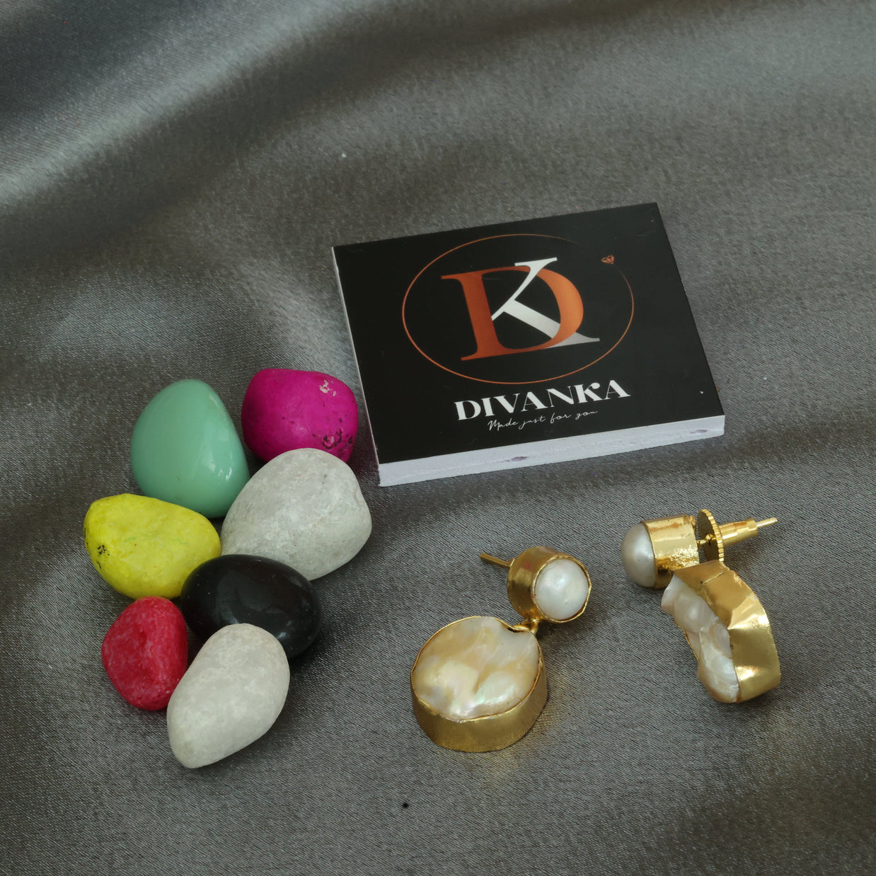 Moonlit Charm Real Pearl Earrings 18K Gold Plated