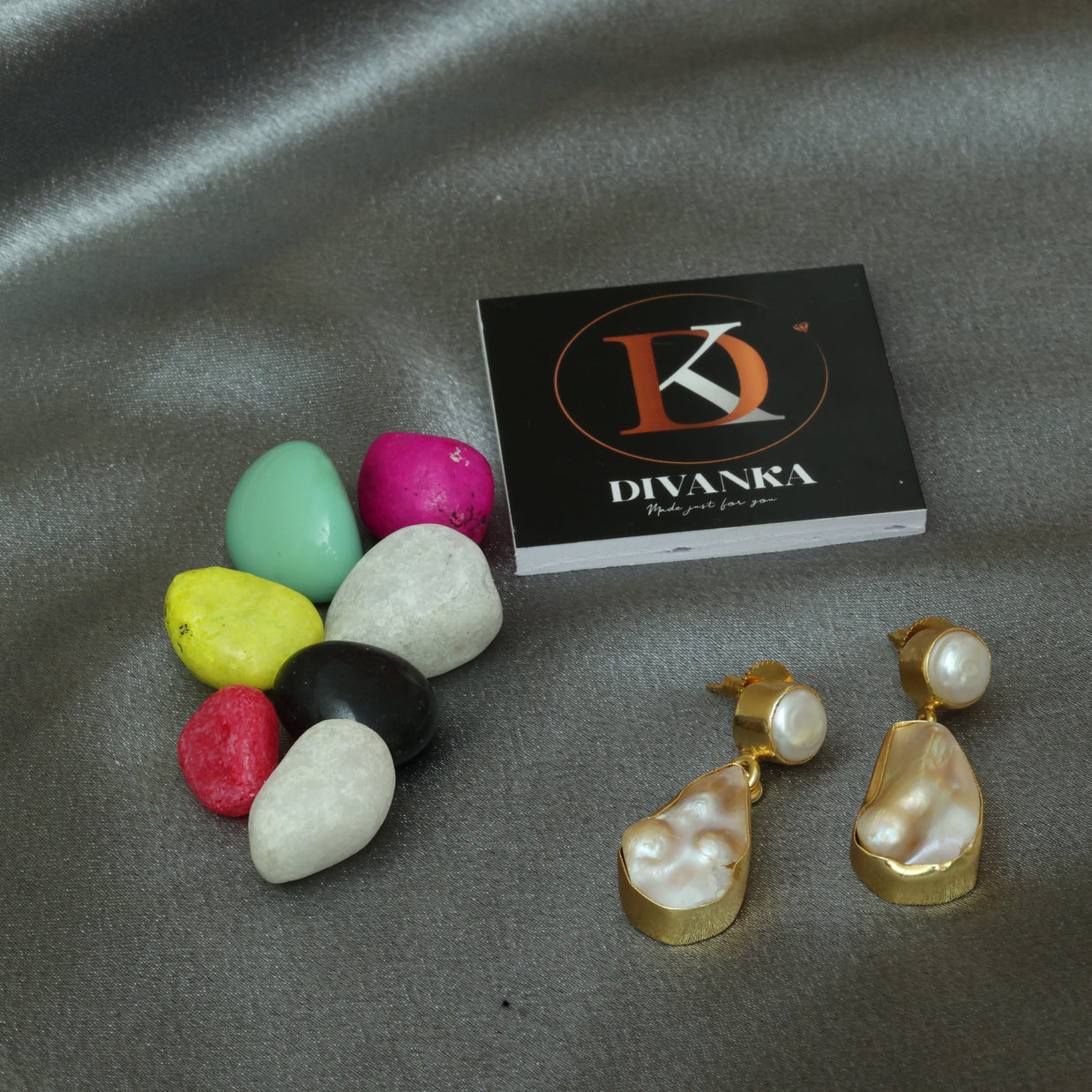 Moonlit Charm Real Pearl Earrings 18K Gold Plated