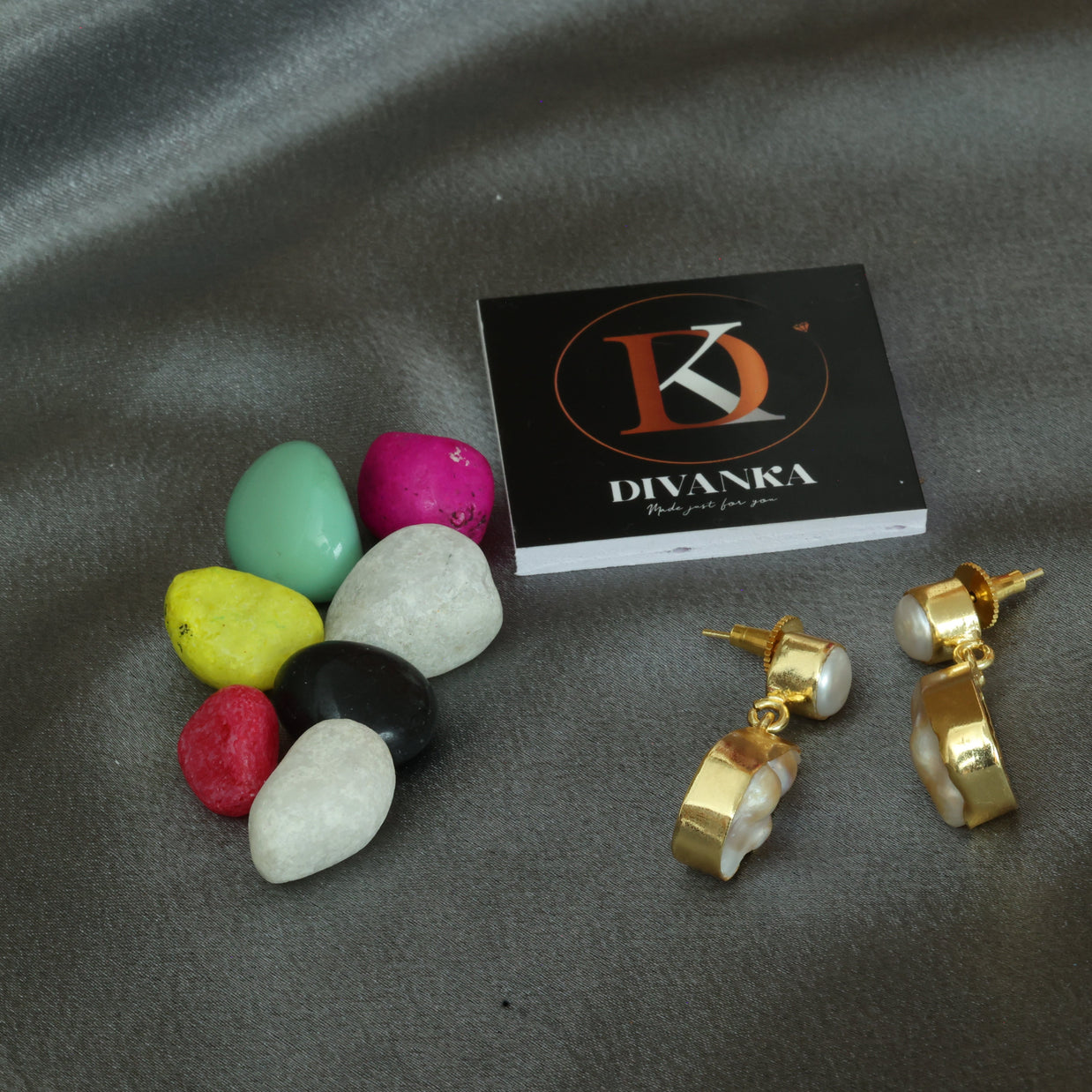 Moonlit Charm Real Pearl Earrings 18K Gold Plated