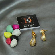 Moonlit Charm Real Pearl Earrings 18K Gold Plated