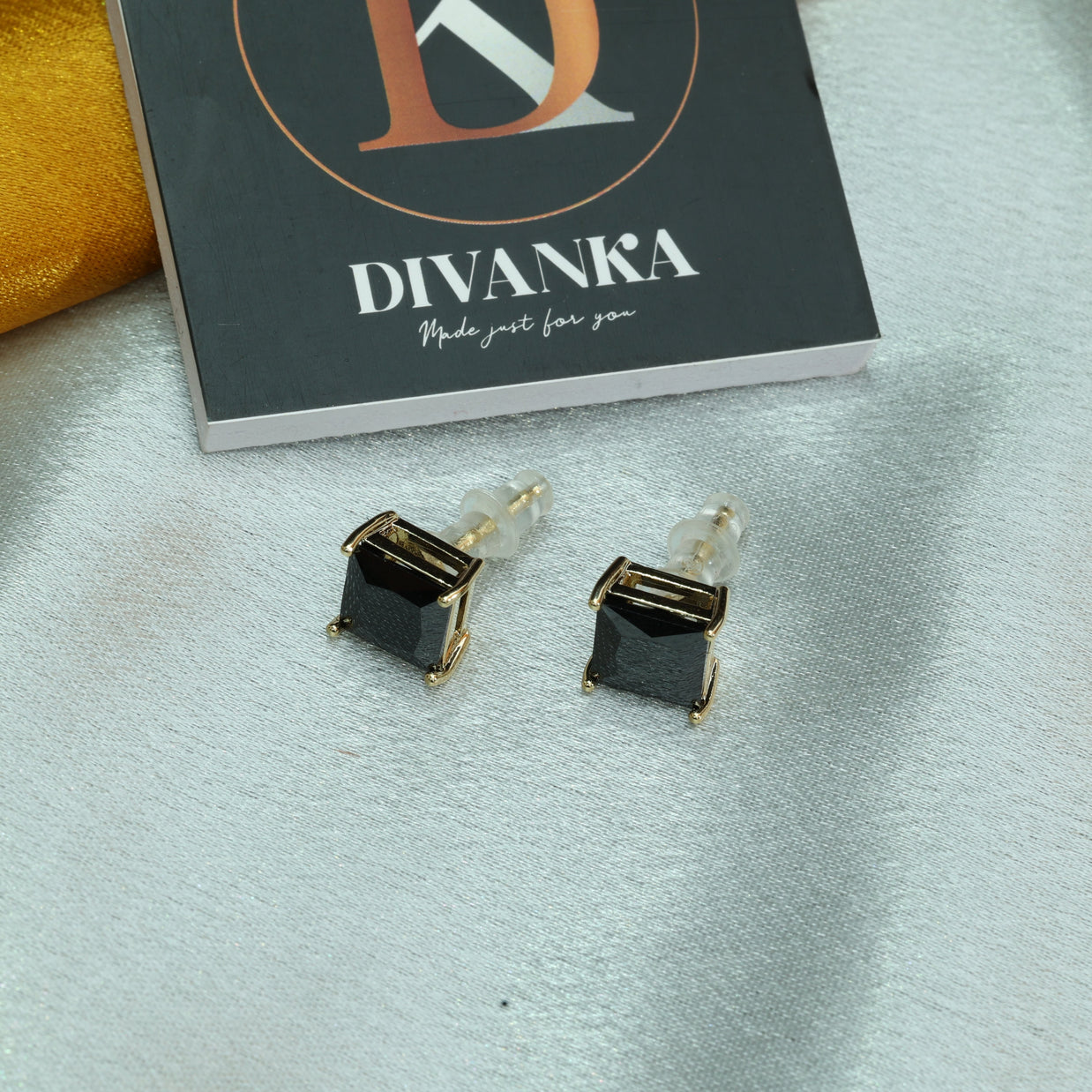Midnight Square Studs
