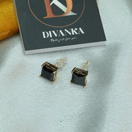Midnight Square Studs