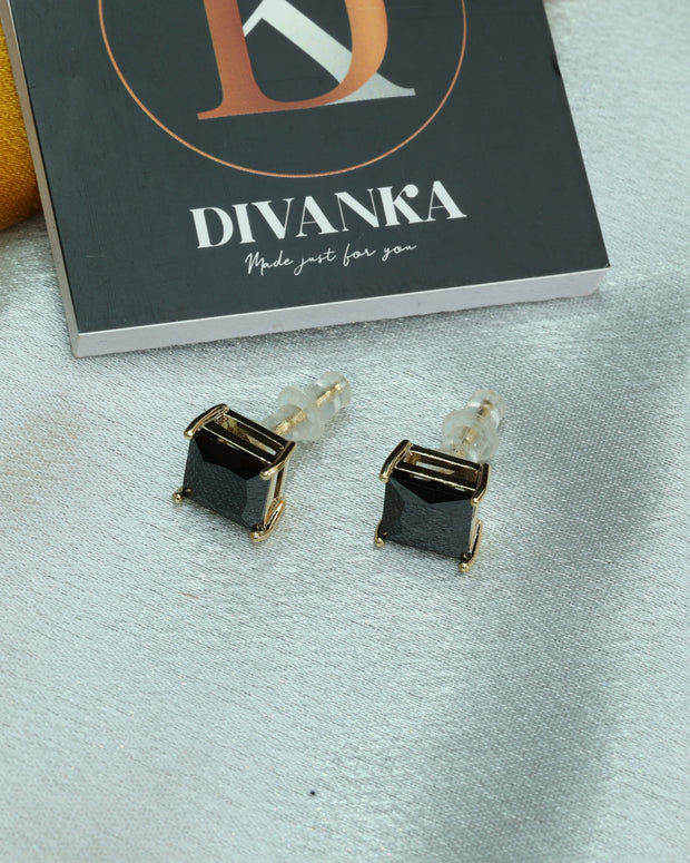 Midnight Square Studs