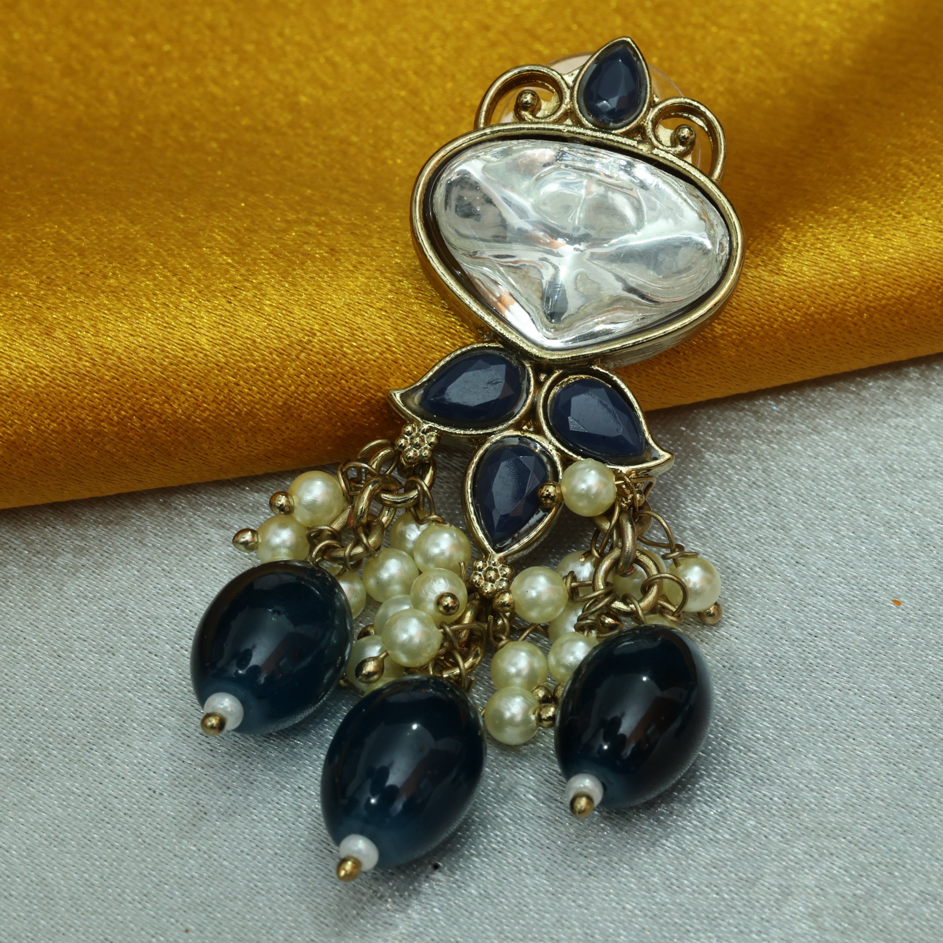 Opulent Petal Chandeliers Earrings