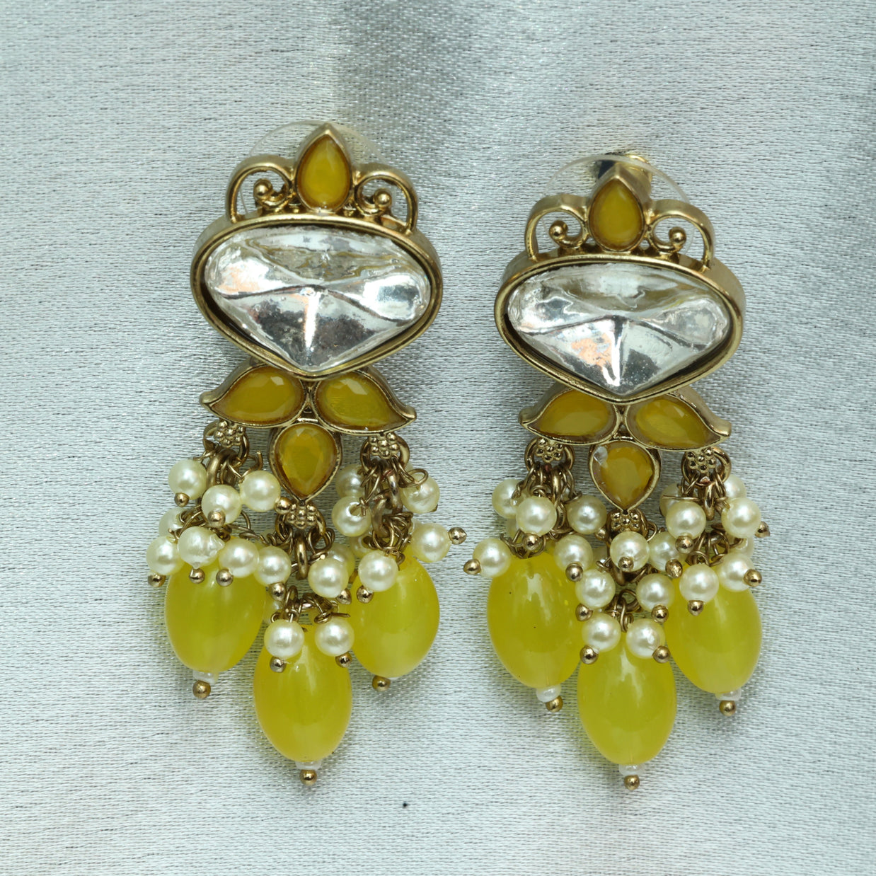 Opulent Petal Chandeliers Earrings