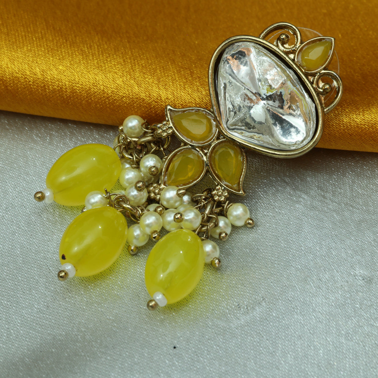 Opulent Petal Chandeliers Earrings