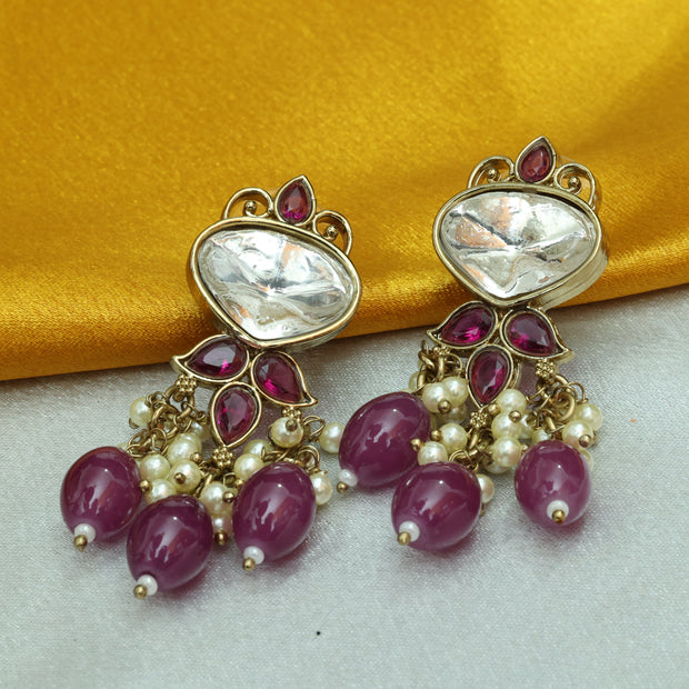 Opulent Petal Chandeliers Earrings