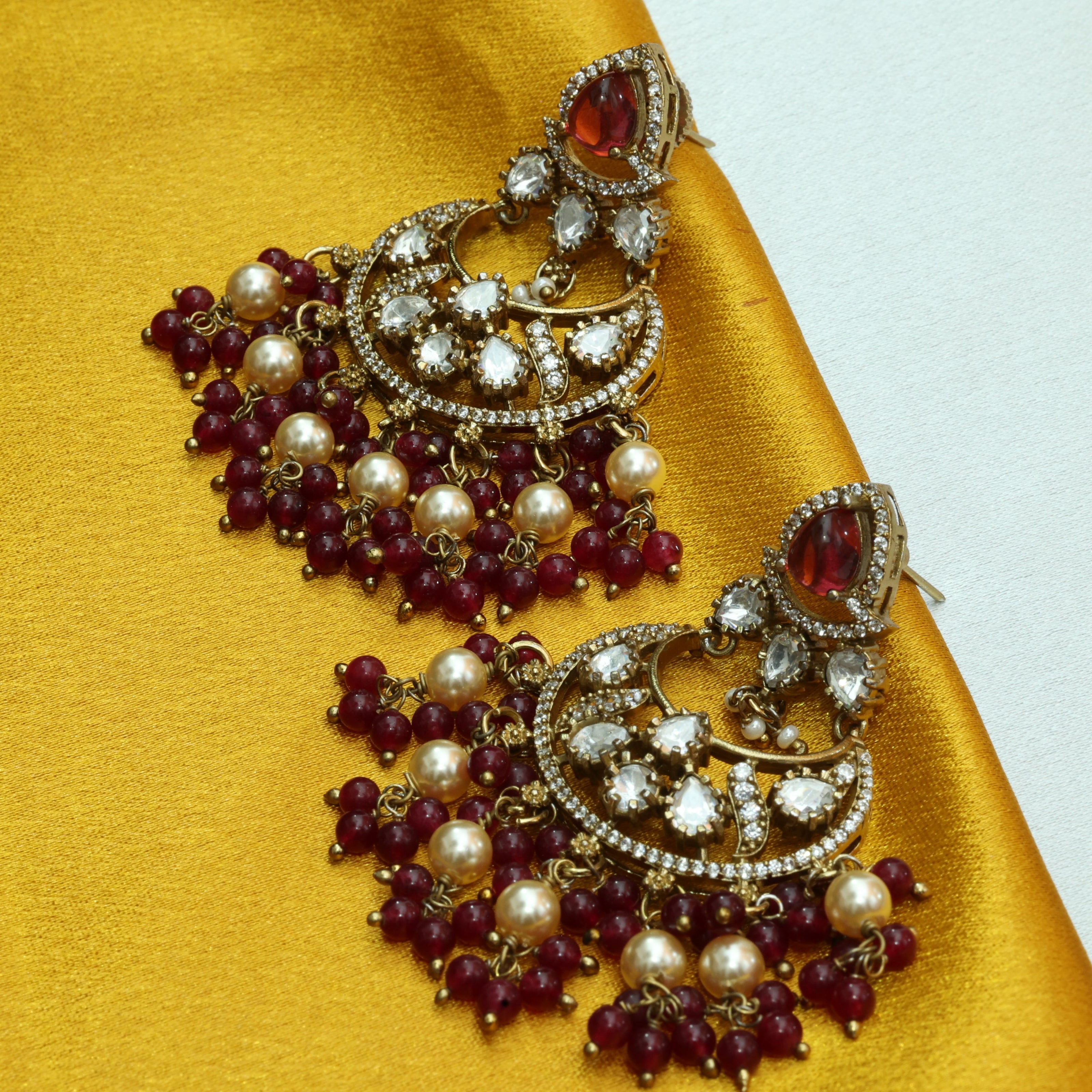 Rajputi Ratan Victorian Earrings