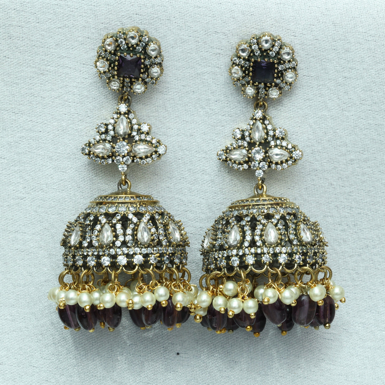 Kanchana Hem Victorian Jhumkas