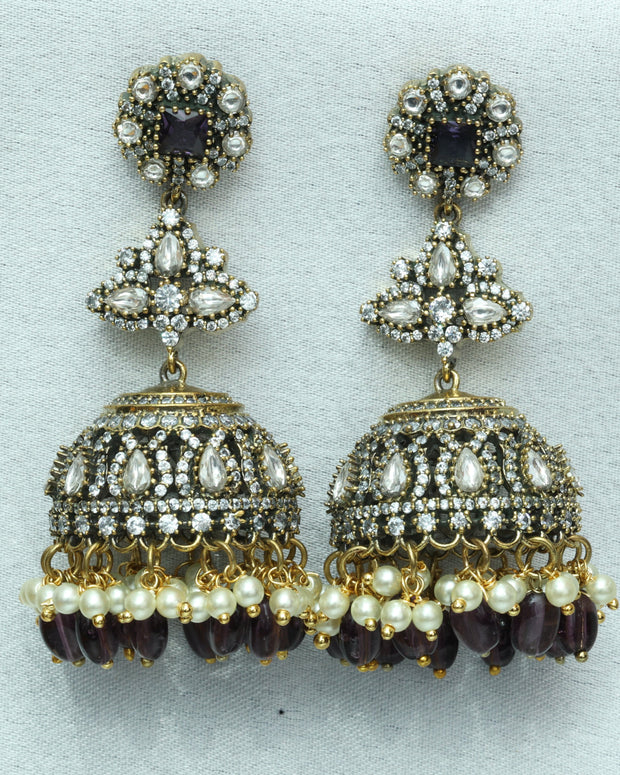 Kanchana Hem Victorian Jhumkas