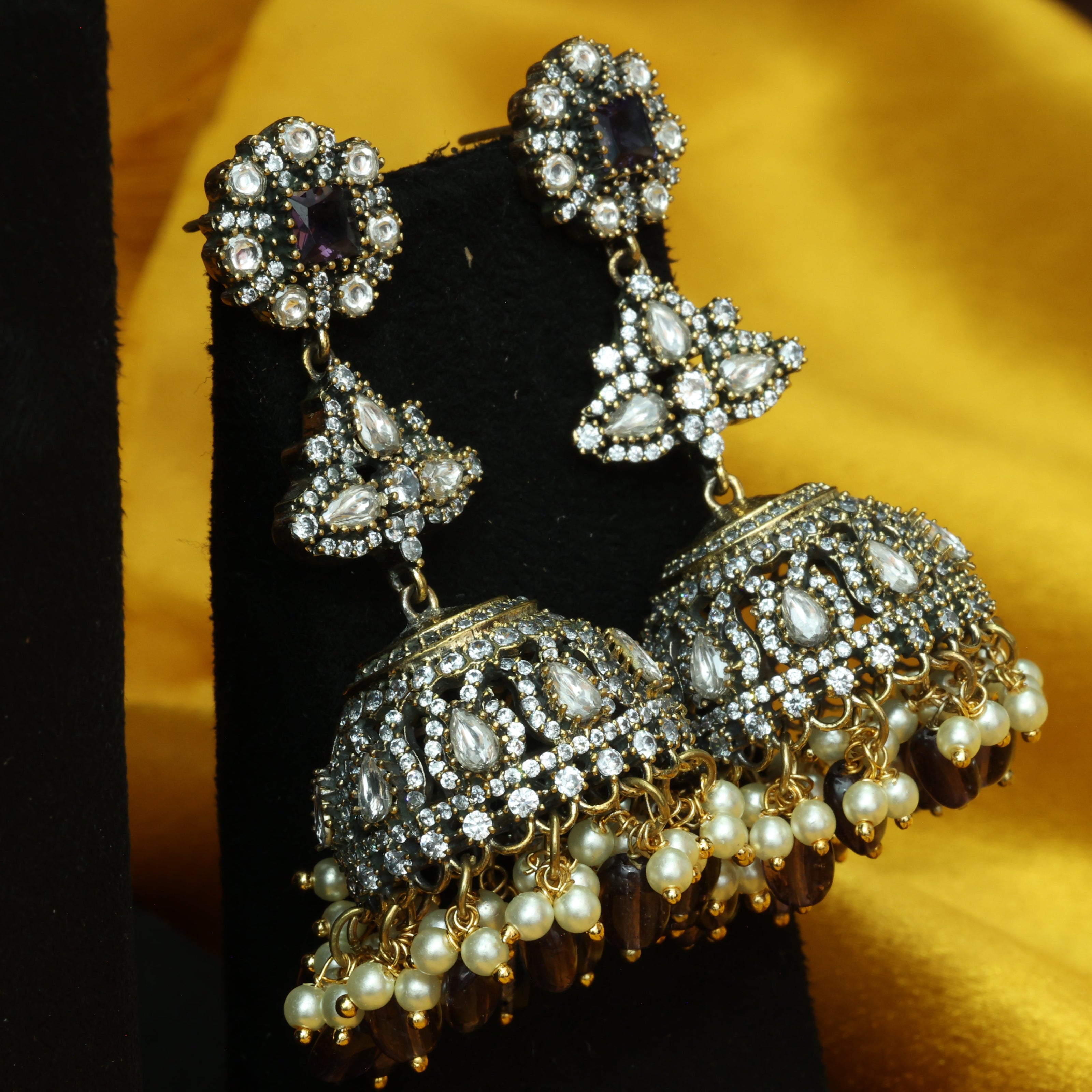 Kanchana Hem Victorian Jhumkas