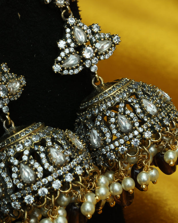 Kanchana Hem Victorian Jhumkas