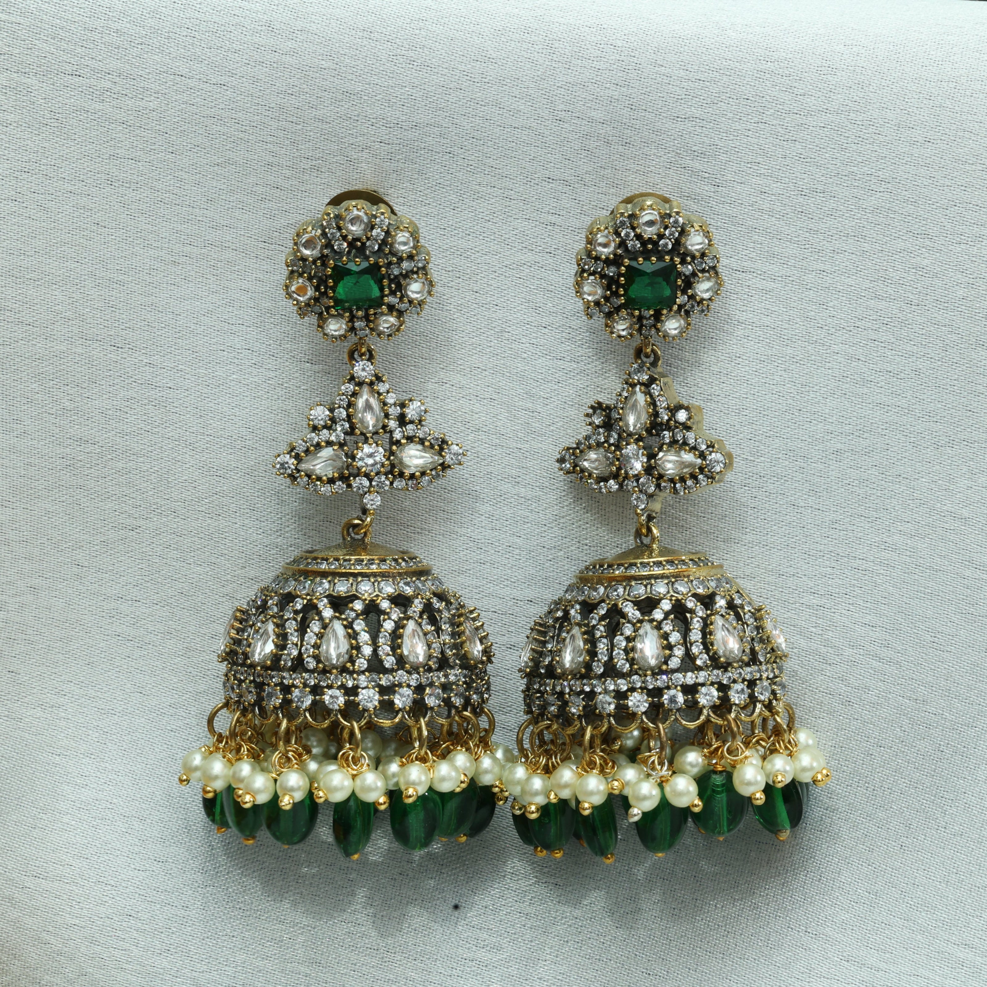 Kanchana Hem Victorian Jhumkas