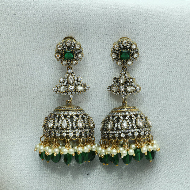 Kanchana Hem Victorian Jhumkas