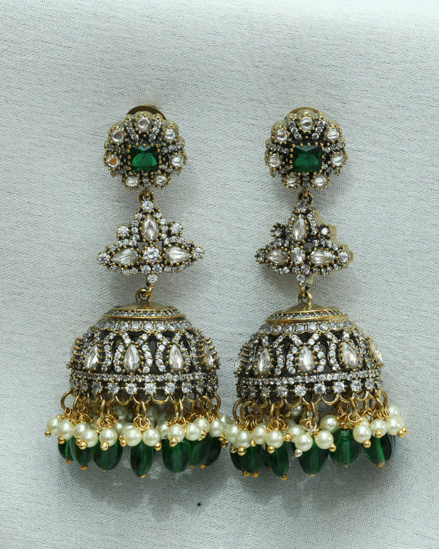 Kanchana Hem Victorian Jhumkas