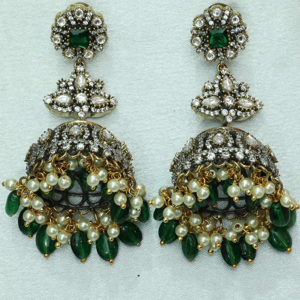 Kanchana Hem Victorian Jhumkas