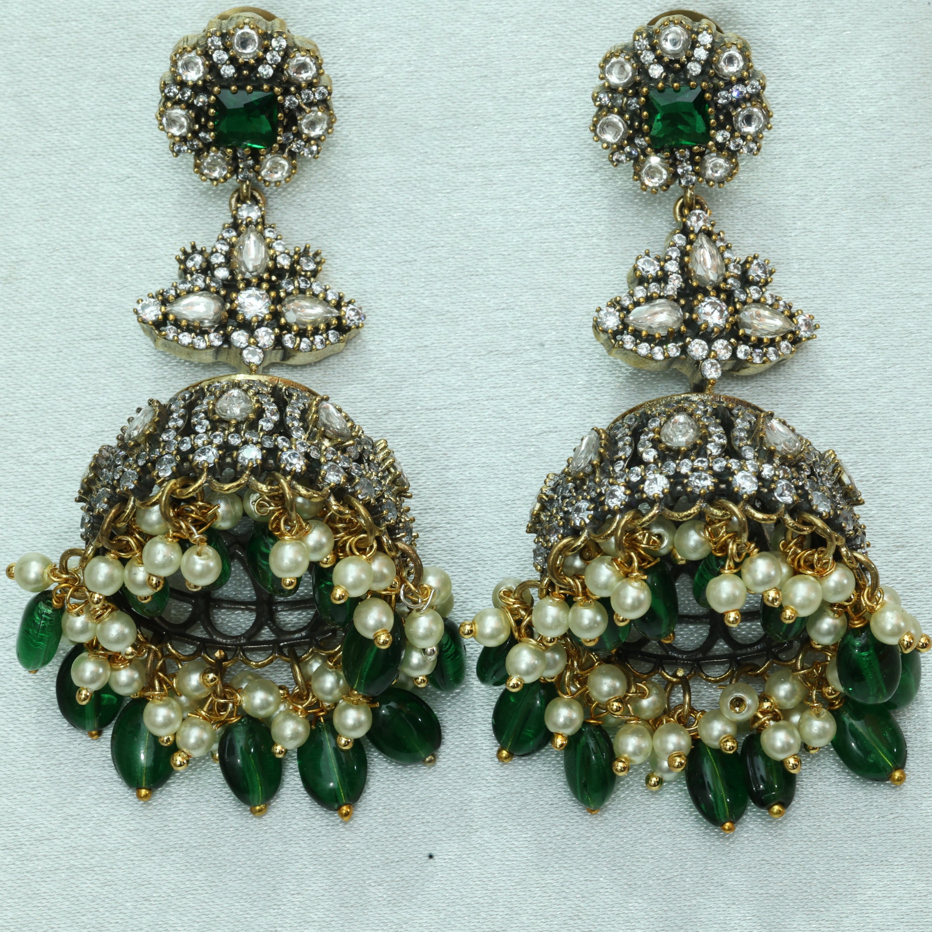 Kanchana Hem Victorian Jhumkas