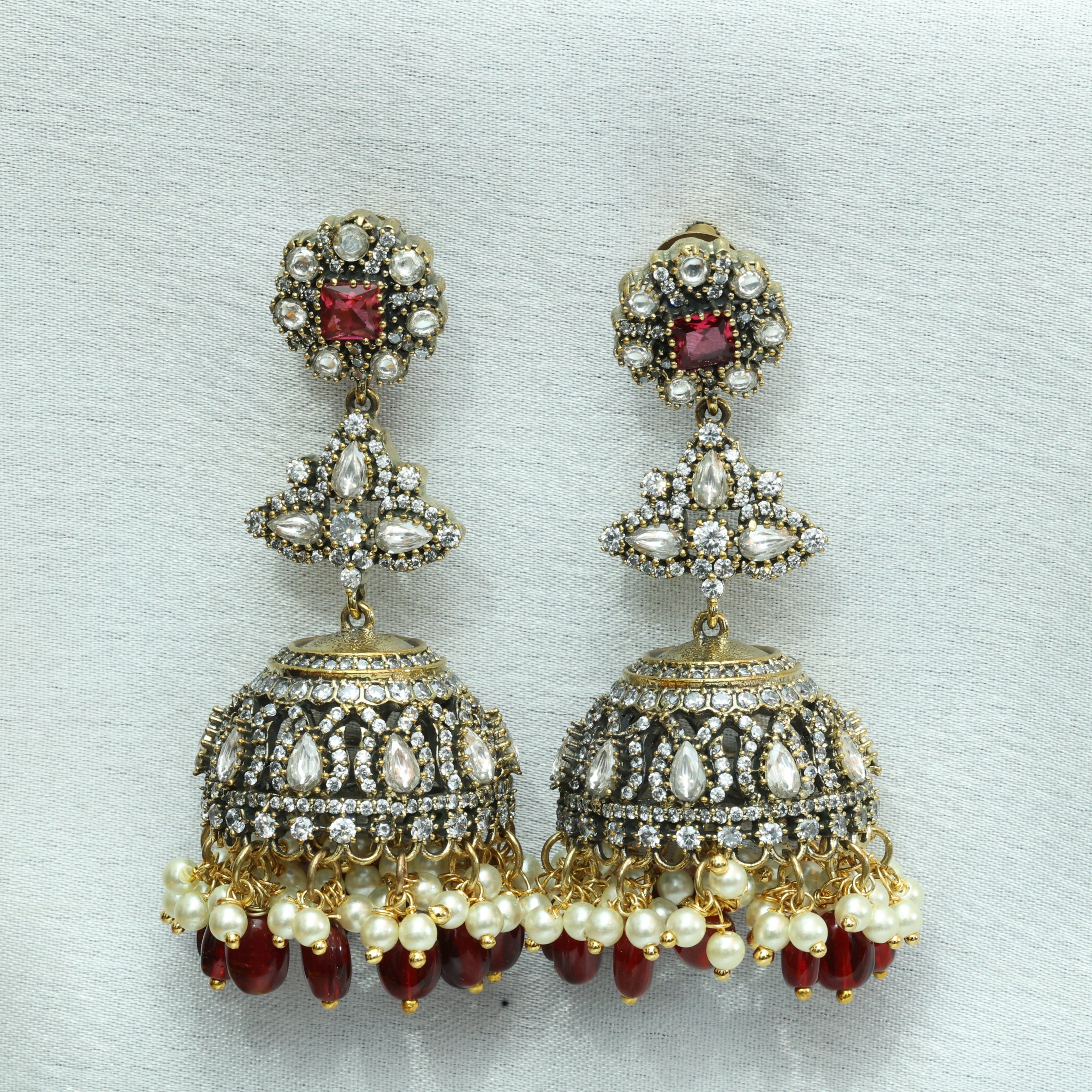 Kanchana Hem Victorian Jhumkas