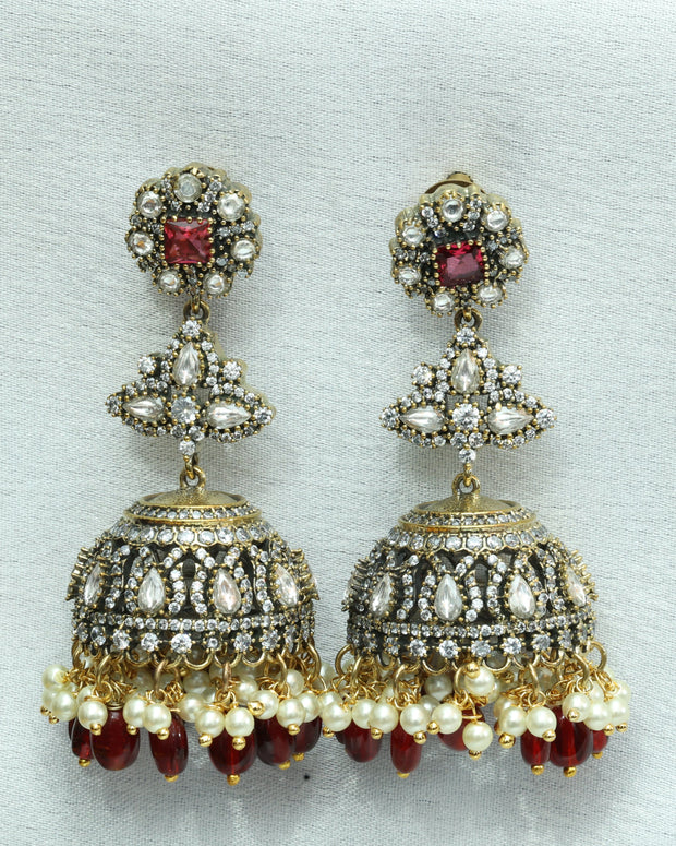 Kanchana Hem Victorian Jhumkas