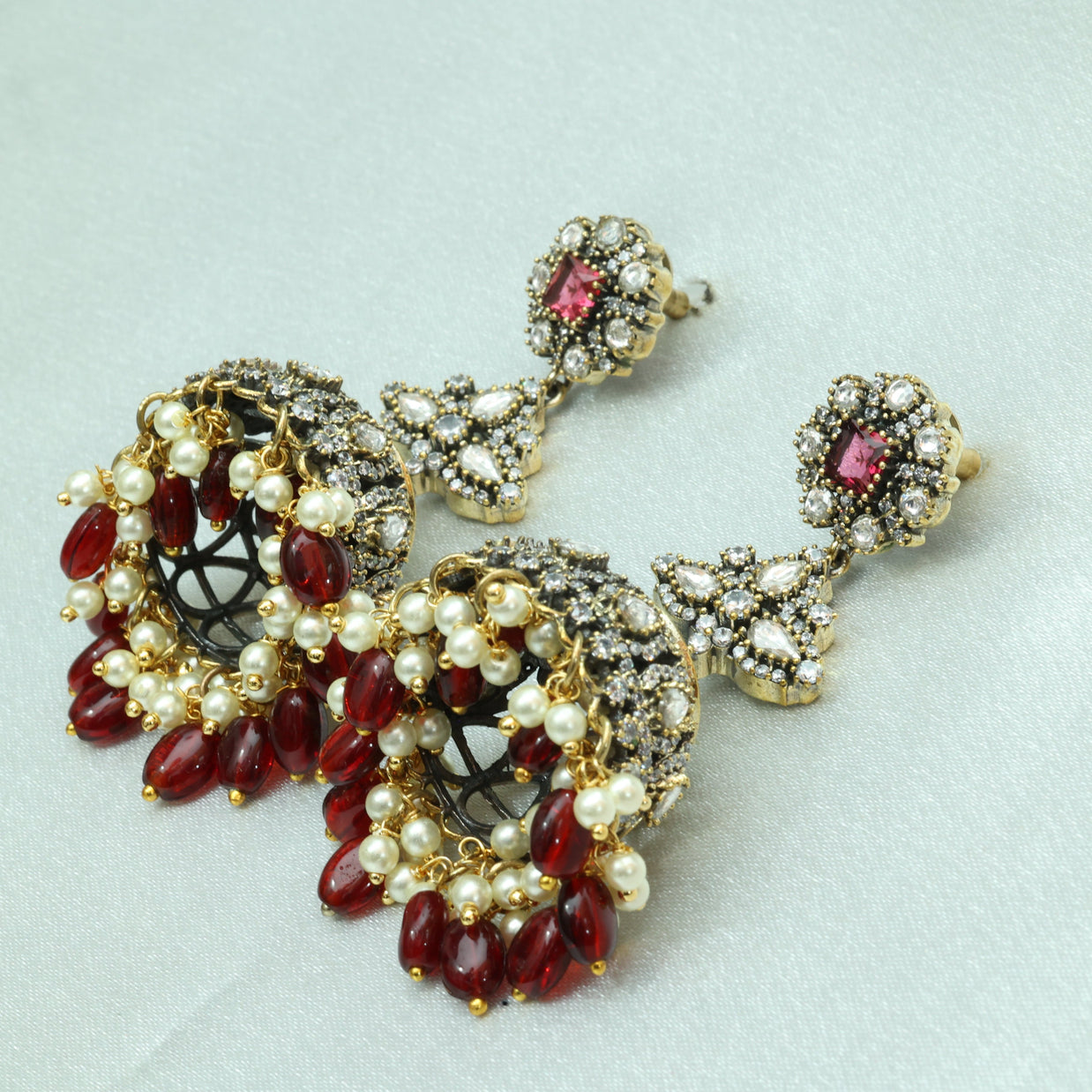 Kanchana Hem Victorian Jhumkas