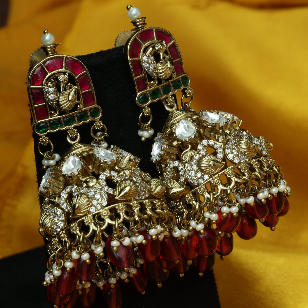 Premium Mayura Victorian Jhumkas