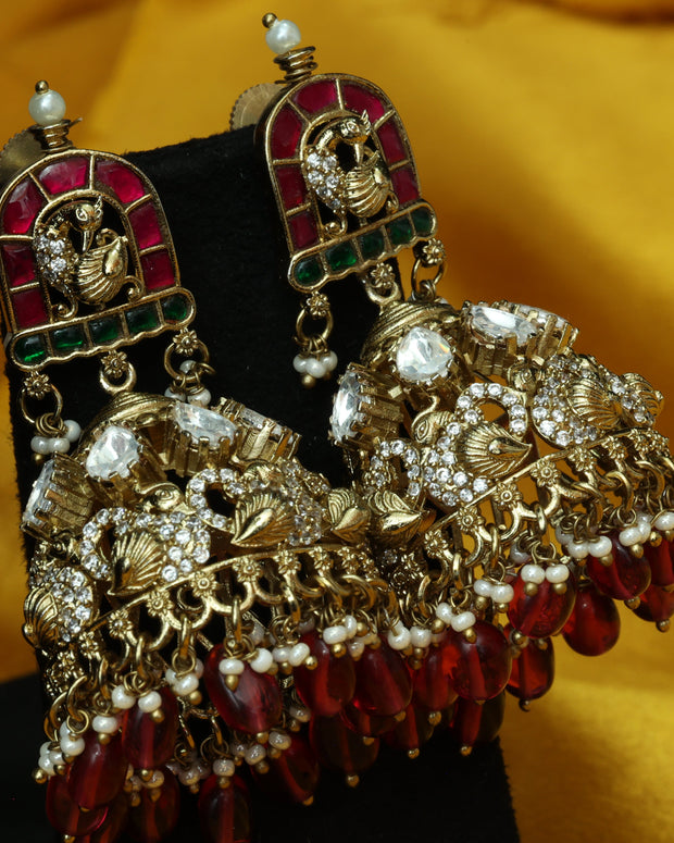 Premium Mayura Victorian Jhumkas