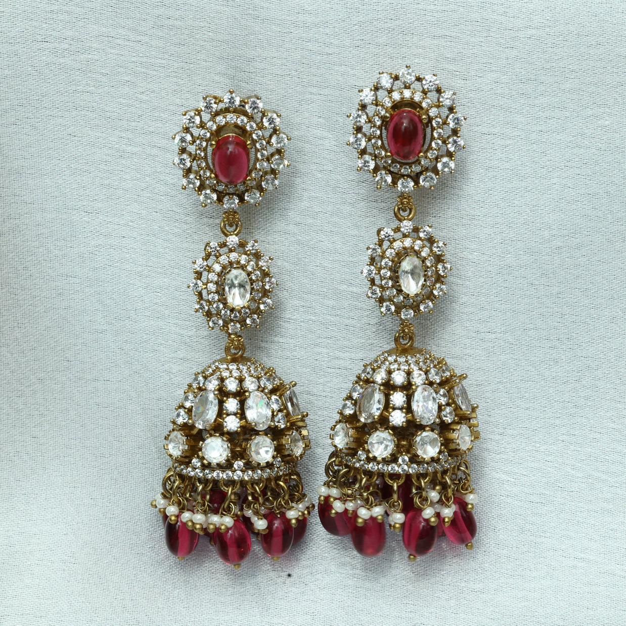 Premium Ratanmayi Victorian Jhumkas