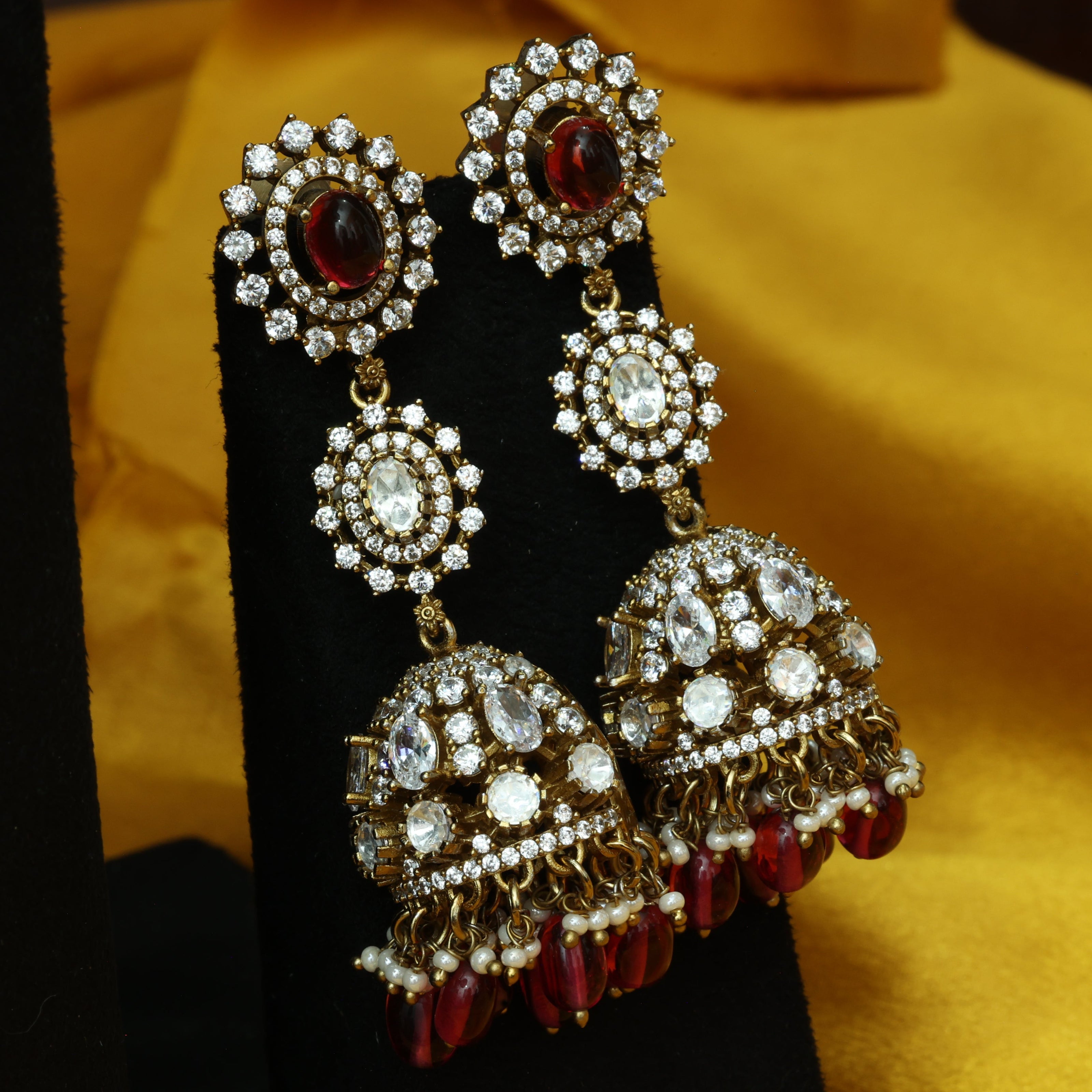 Premium Ratanmayi Victorian Jhumkas
