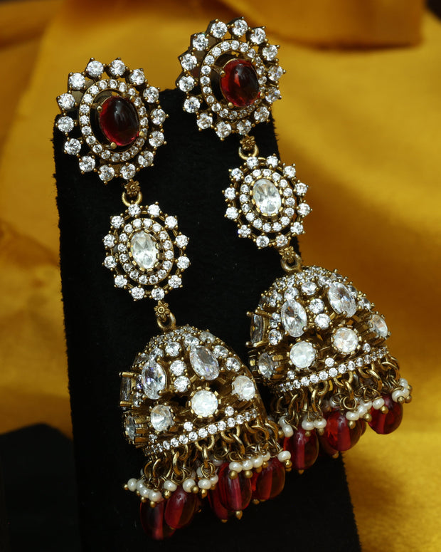 Premium Ratanmayi Victorian Jhumkas