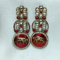 Regal Roar Polki Earrings