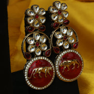 Regal Roar Polki Earrings