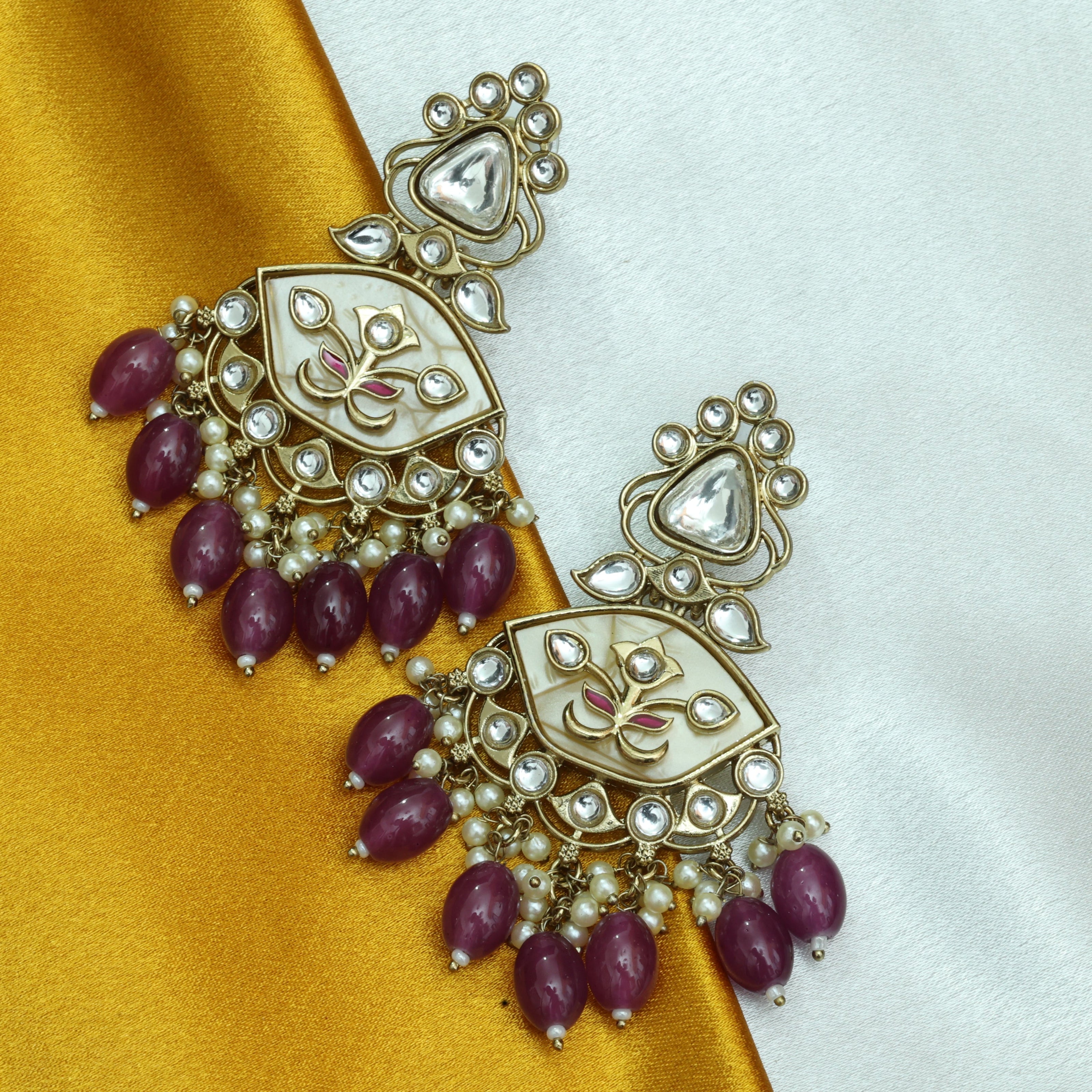 Sundari Vibhushan Polki Earrings