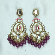 Taj Kamala Polki Earrings