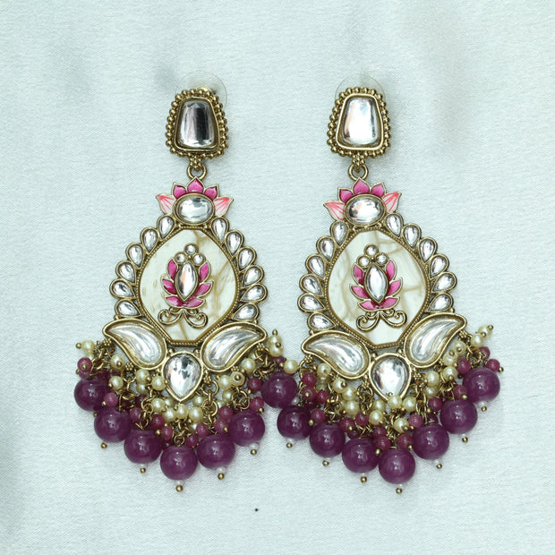 Taj Kamala Polki Earrings