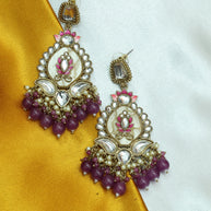 Taj Kamala Polki Earrings