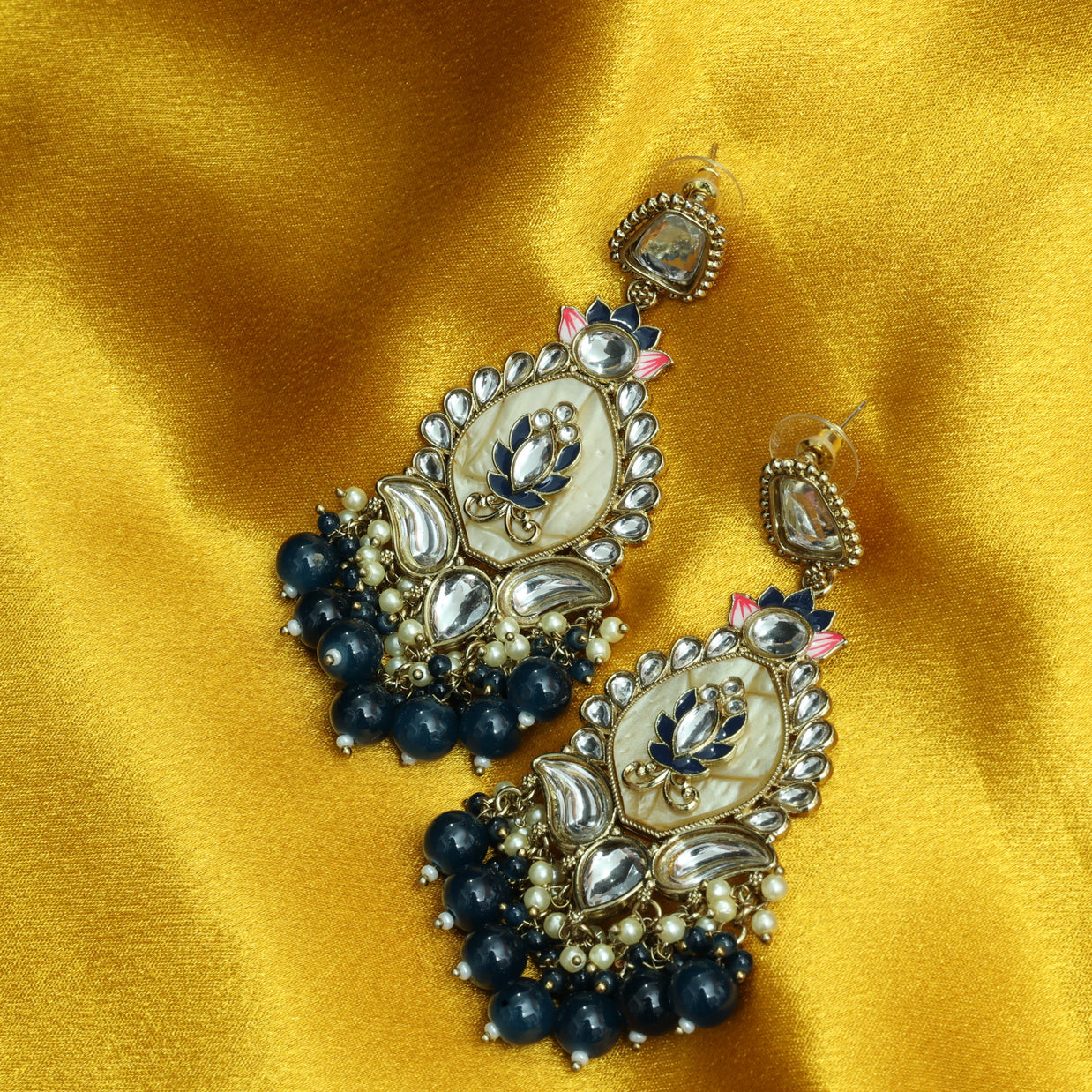 Taj Kamala Polki Earrings