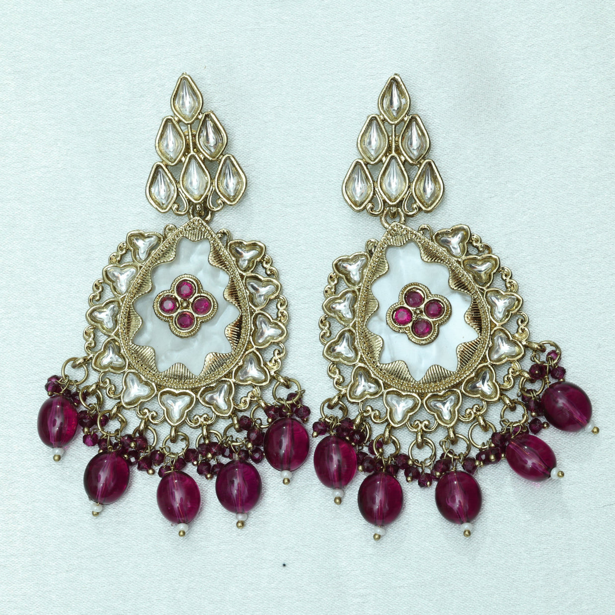 Tara Mandal Kundan Earrings
