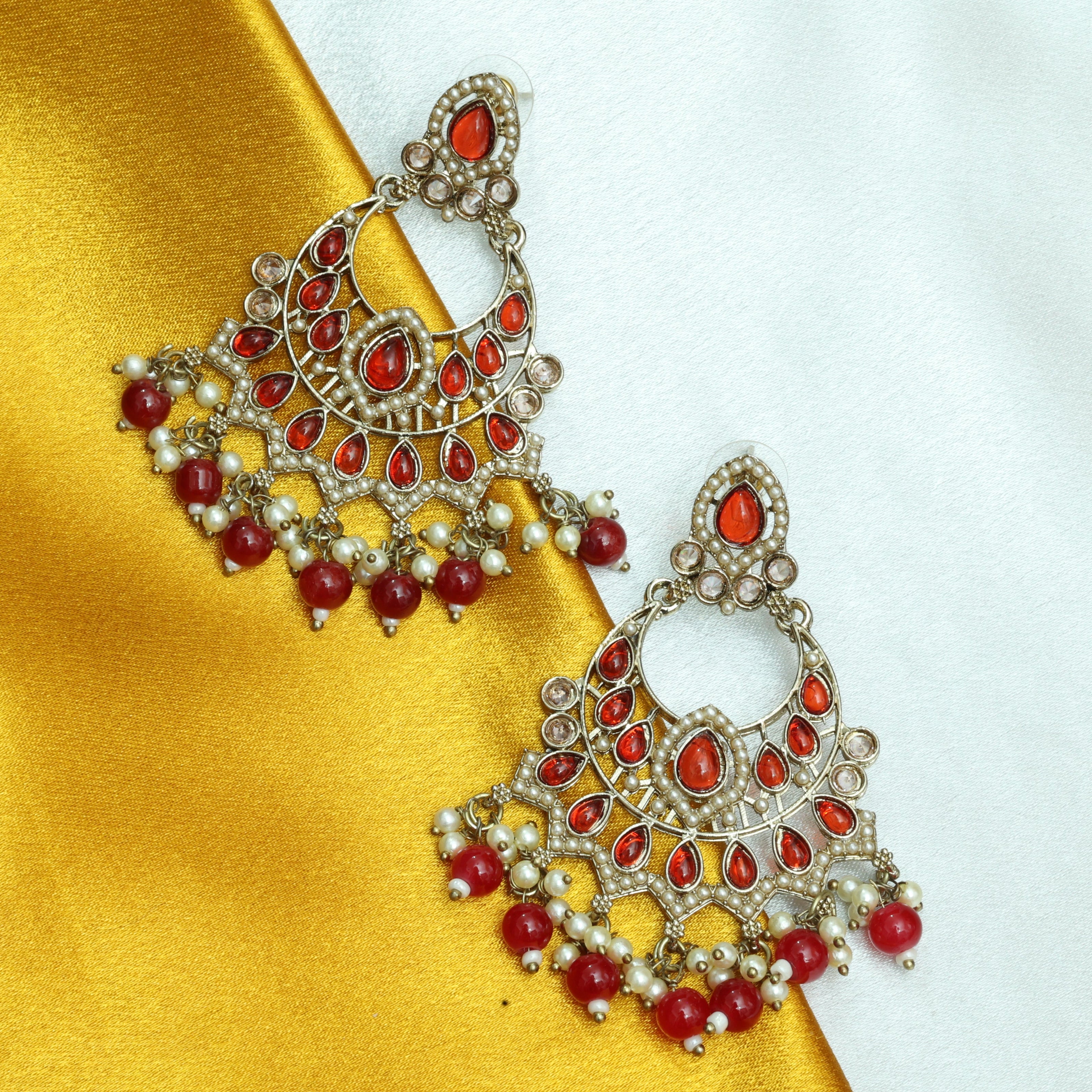 Mumtaz Mahal Kundan Earrings