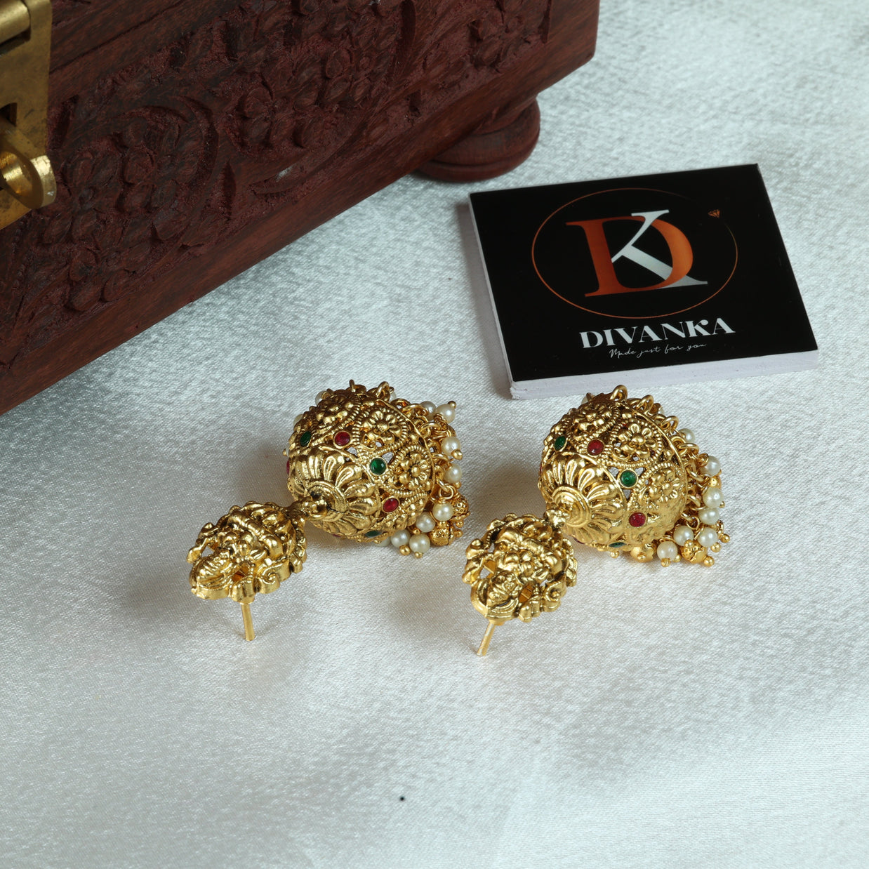 Saraswathy Antique Jhumkas