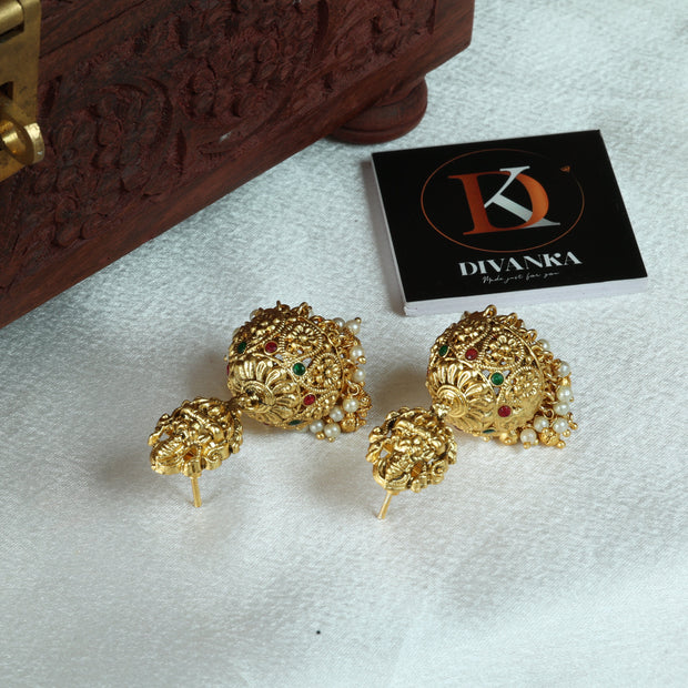 Saraswathy Antique Jhumkas