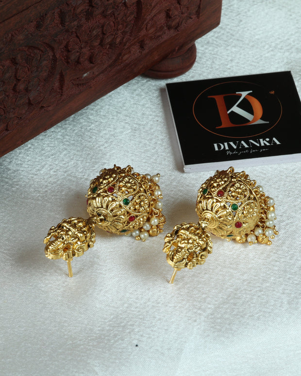 Saraswathy Antique Jhumkas
