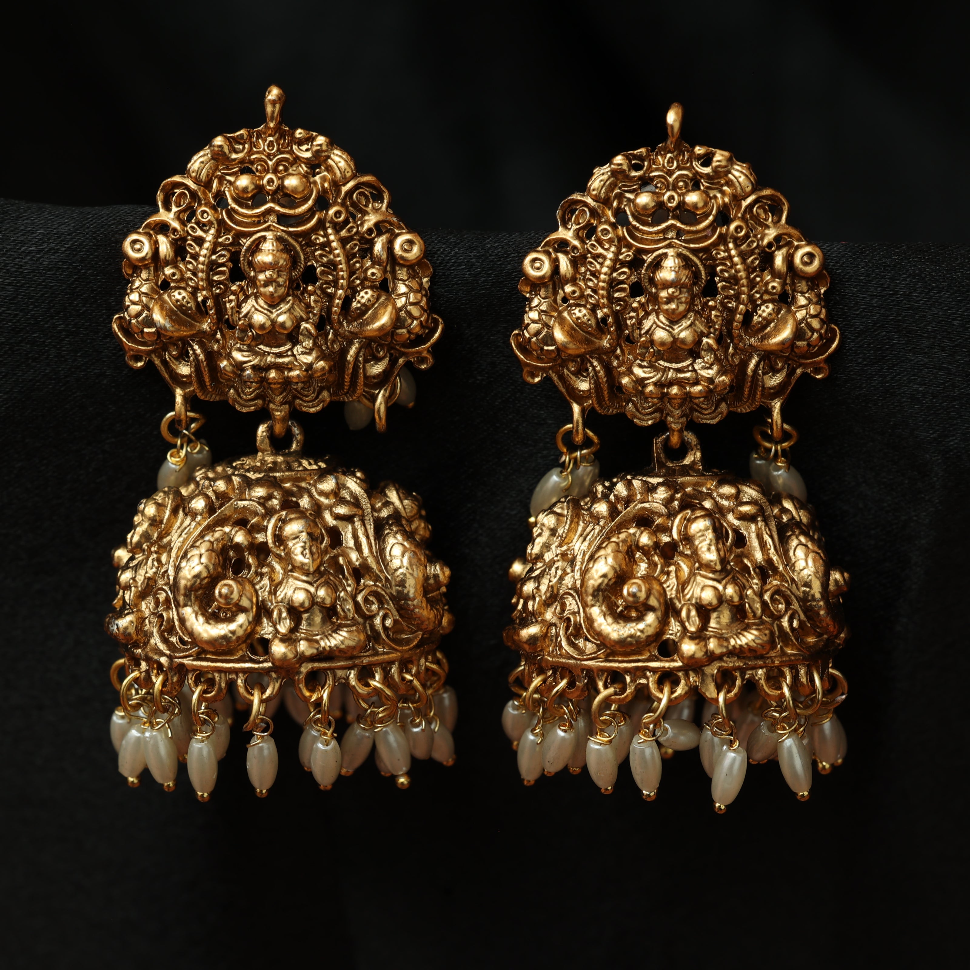 Divine Temple jhumkas