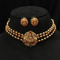 Golden Lakshmi choker